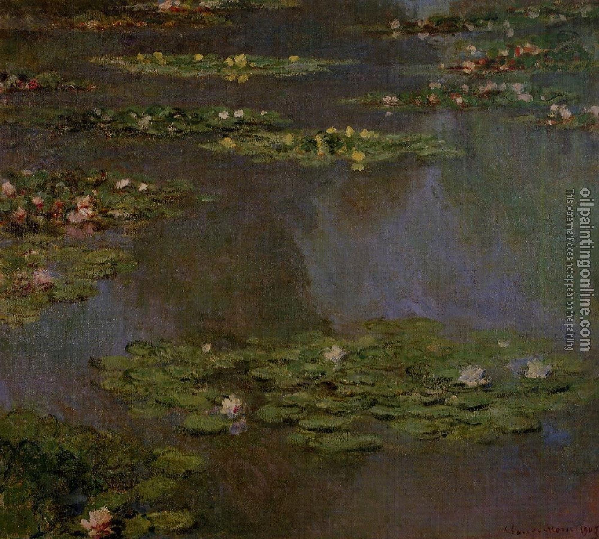 Monet, Claude Oscar - Water Lilies